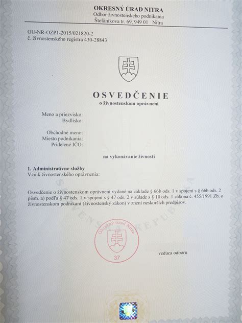 Ikona podnikania a živnostenského listu