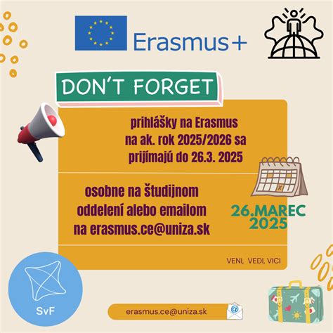 Proces prihlášky na Erasmus