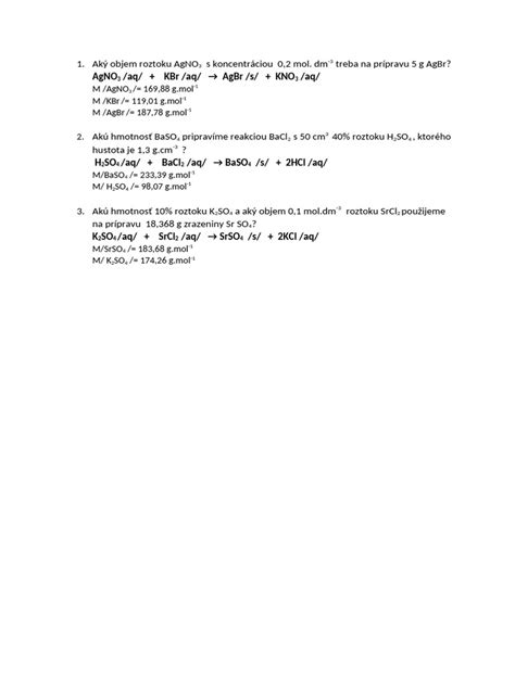 Štruktúra chemickej rovnice