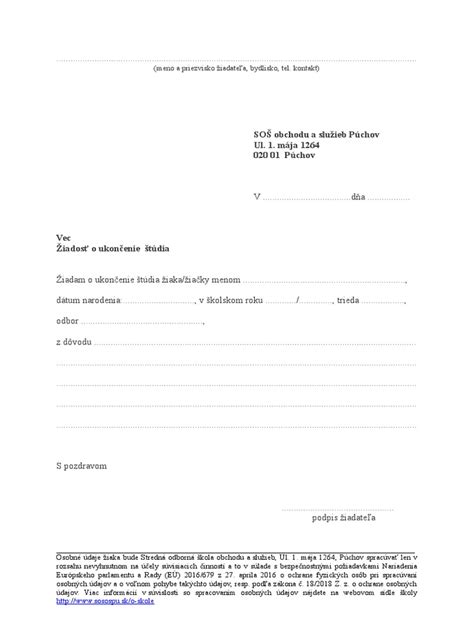 Proces žiadosti o odhlásenie predmetu