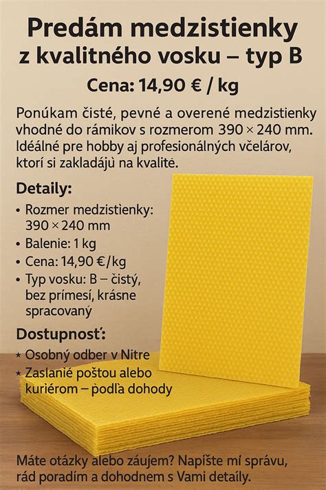 Medzistienky pripravené na vloženie do rámikov