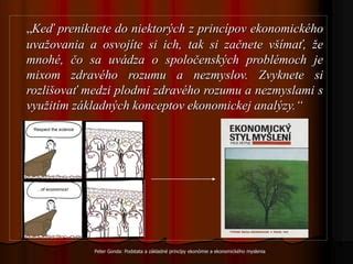 Ilustrácia základných princípov ekonómie