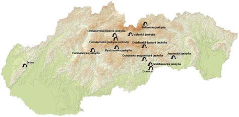 Mapa s vyznačenou polohou lezeckej steny