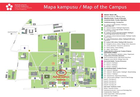 Mapa kampusu Univerzity Mateja Bela