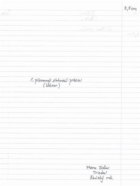 Ilustračná fotografia písomnej práce