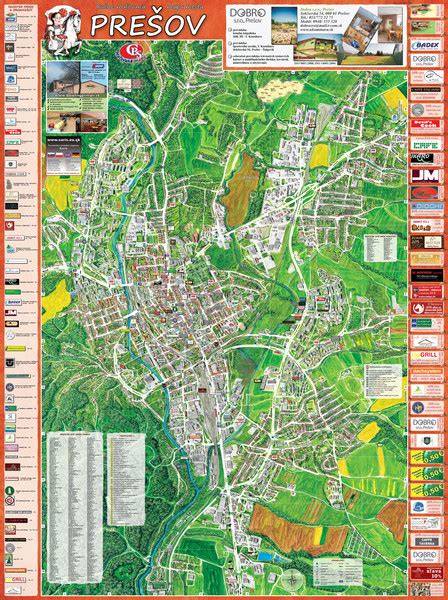 Mapa Prešova