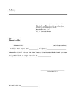 Formulár žiadosti o prerušenie štúdia