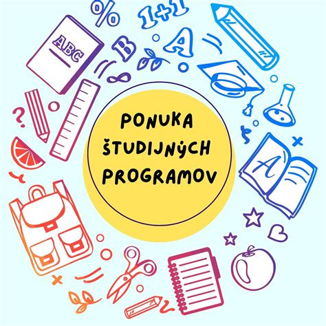 Infografika znázorňujúca rozmanitosť študijných programov