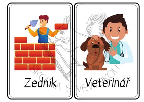 Ilustrácia rôznych povolaní s požiadavkou na základné vzdelanie