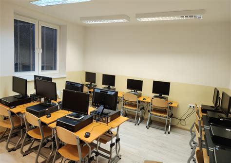Interiér počítačovej učebne