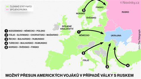 Mapa postupu vojsk Varšavskej zmluvy počas invázie do Československa
