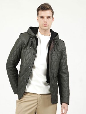 Pánsky kožený kabát Erhan – E100359