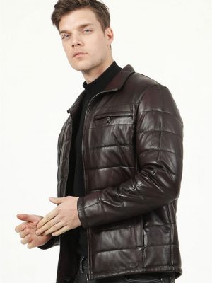 Pánsky kožený kabát Eymen – E100308