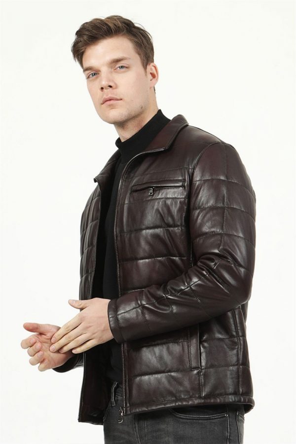 Pánsky kožený kabát Eymen – E100308