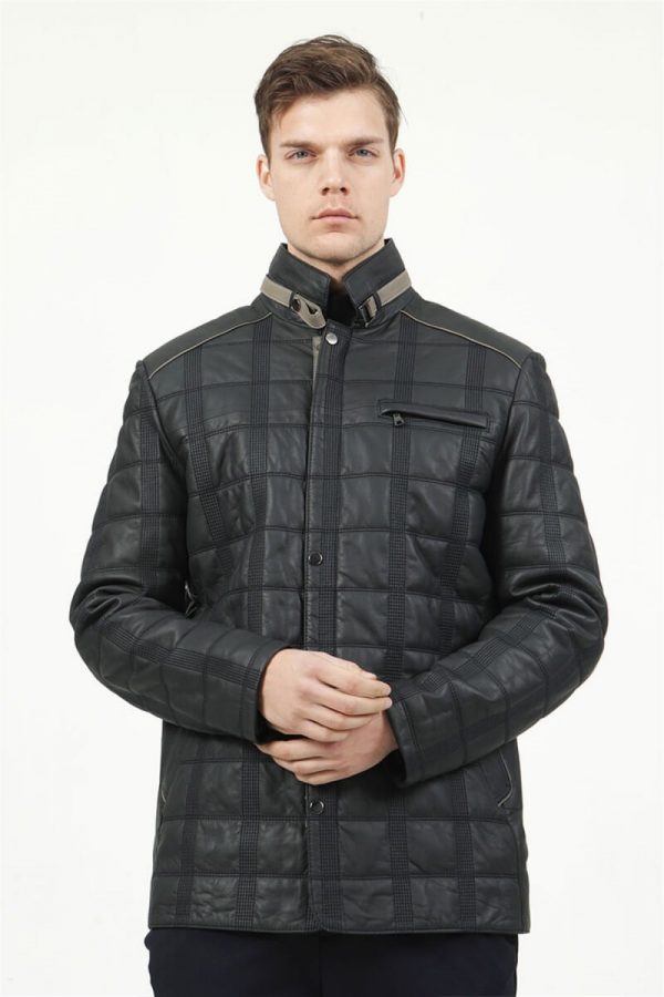 Pánsky kožený kabát Ezrak – E100306