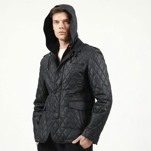 Pánsky kožený kabát Engin – E100347