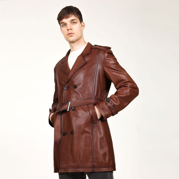 Pánsky kožený kabát Noah – E100301
