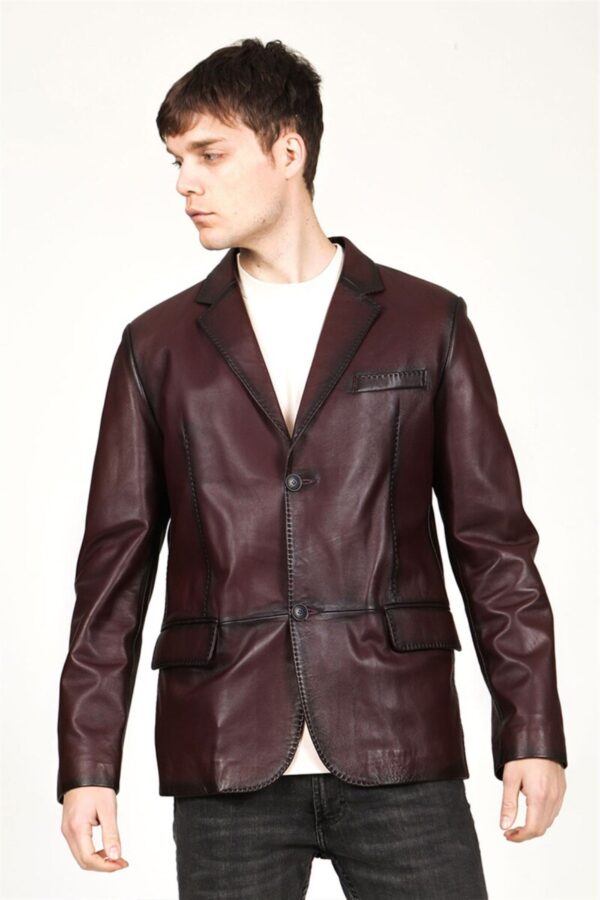 Pánsky kožený kabát Ede – E100318