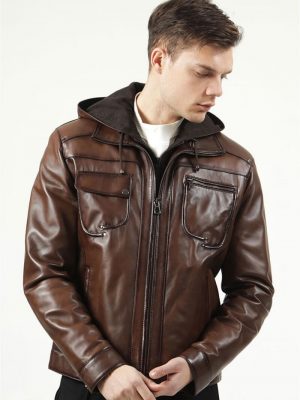 Pánsky kožený kabát Ata – E100315
