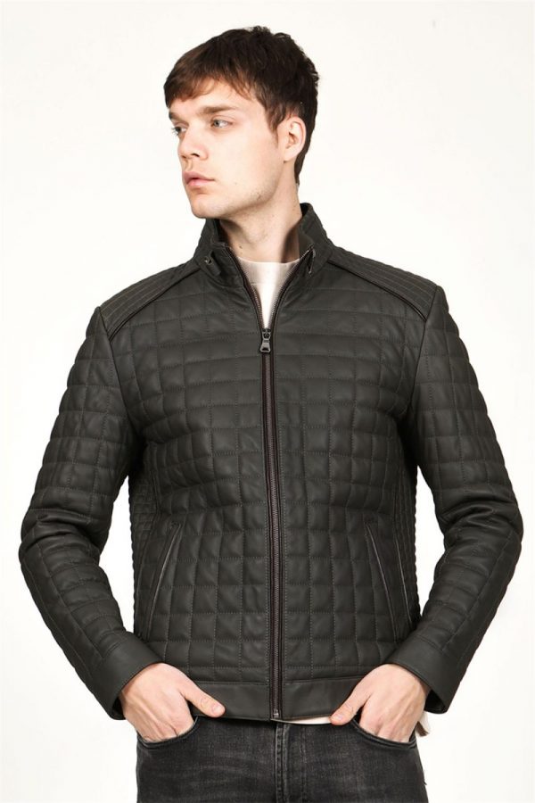 Pánsky kožený kabát Iken- E100352