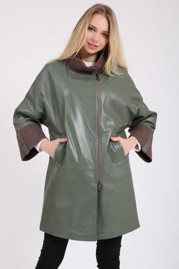 Dámsky kožený kabát Berva – K200209