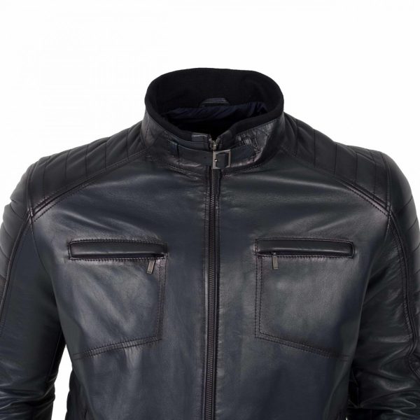 Pánsky kožený kabát Ned- E100346