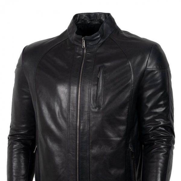 Pánsky kožený kabát Mestan – E100356